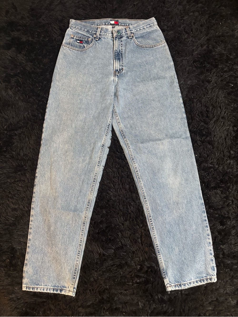 Tommy Hilfiger Light Blue Washed Relaxed Baggy Skater Jeans
